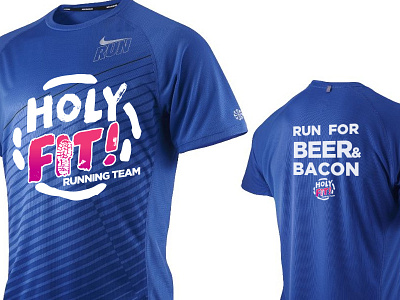 HOLY FIT! angkritth illustration kit logo run running shirt sport