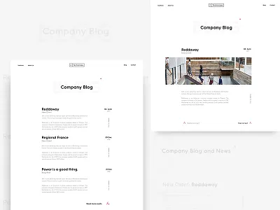AAC - Blog brand branding clean design minimal minimalism typography ui ux web white