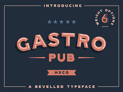 Gastro Pub - Available on Creative Market 3d branding decal retro signage storefront type typography vintage window