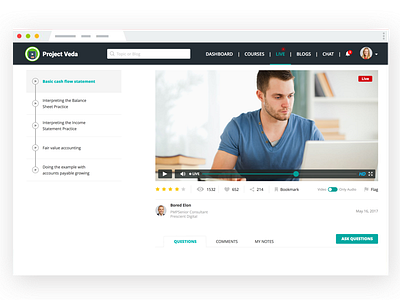 Online Course Application material design online course app webux