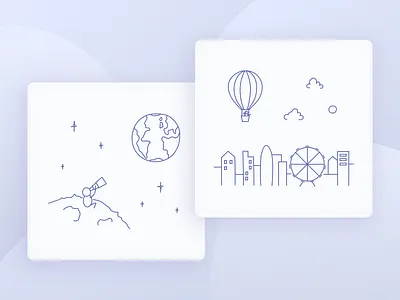 Empty State Illustrations app design empty space illustration interface ios iphone mobile ui ux