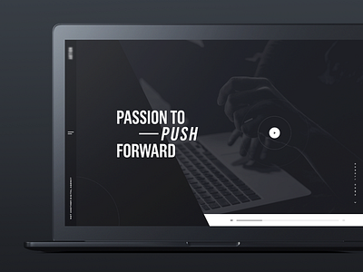 Progress black design webdesign website