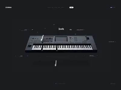 Yamaha design illustration layout parallax prototyping web site yamaha
