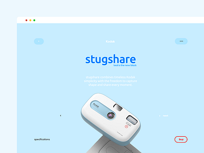 Dualism 12: Kodak blue camera design grid kodak landing page layout teal ui ux web design website