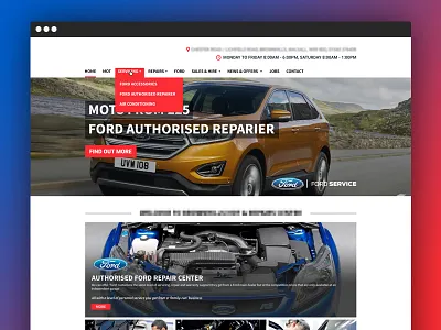 Mockup for a Garage Website garage web development web design website wordpress