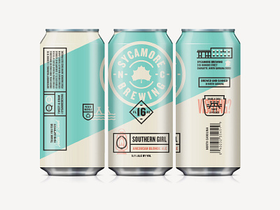 Branding II beer branding packaging sycamore brewing