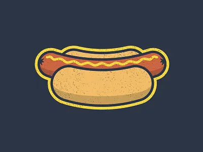 Hotdog baseball dog food hotdog mustard
