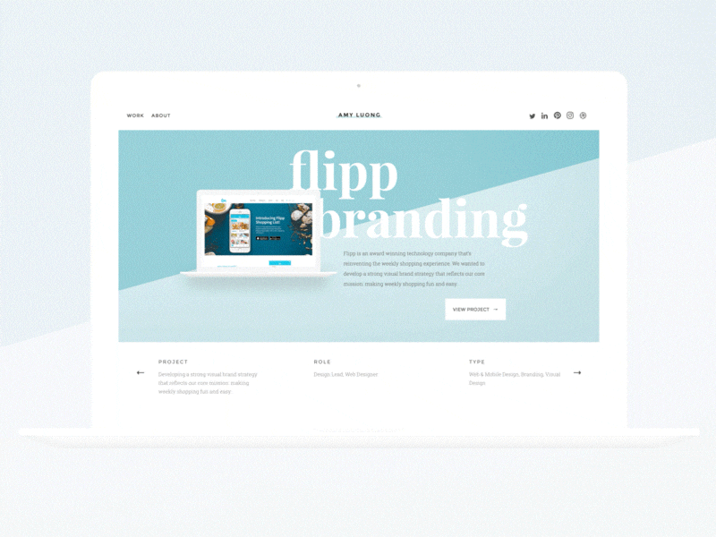 Portfolio Revamp animation clean minimal personal portfolio redesign website