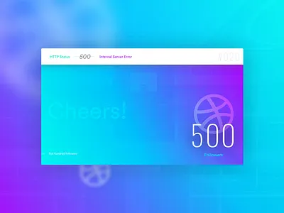 Daily ui #020 - 500 Dribble followers. Thanks! daily ui dashboard digital design dribbble followers interface design ui ui design user interface web web design web designer