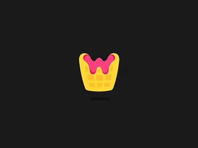Wocket Logo Mark delicious filling food food truck logo mark stuffed waffles