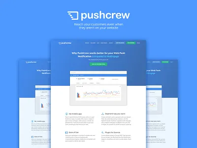 VWO Engage homepage icons interface page product saas ui user