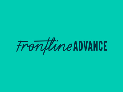 Frontline Logotype brand branding friendly lettering logo logo design logotype sophisticated