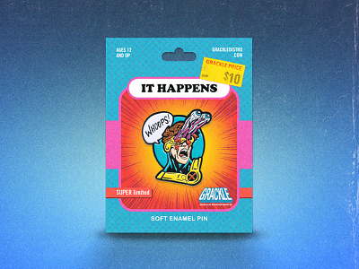 Yes, I've lost my mind cyclops enamel pin illustration lapel pin package parody x men