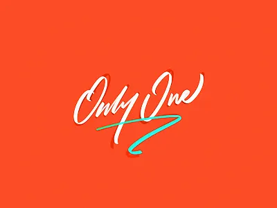 Only One - Lettering lettering onlyone orange procreate