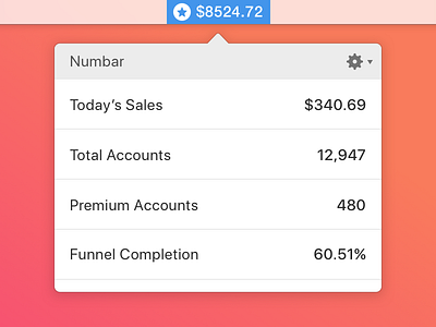 Numbar app dropdown mac os x ui