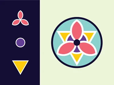 WIP - identity branding chakra geometric goddess hindu identity logo madala shakti wip