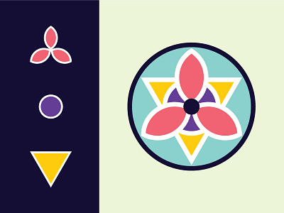 WIP - identity branding chakra geometric goddess hindu identity logo madala shakti wip