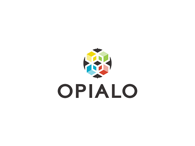 Opialo concept design logo o open shape square