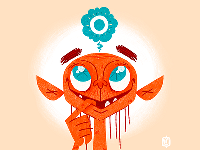 Day Dreams childrens illustration dreams gollum hobbit illustration kids art smeagol