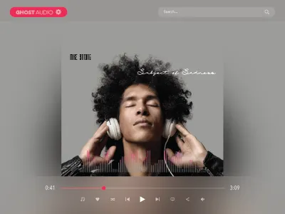Audio Player audio music ui design