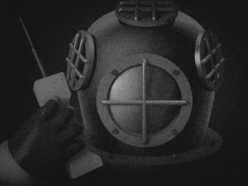 Waterproof 1920s 1980s 3d c4d diver mobile phone noir oh yes