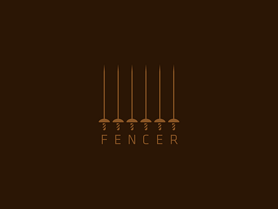 Fencer archives brown concept design fence fencer idea logo