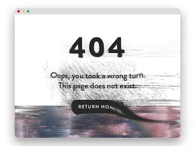2017 Daily UI #008 // 404 008 404 daily design error glitch interface pixel ui user web