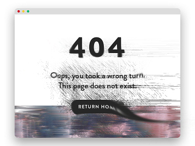 2017 Daily UI #008 // 404 008 404 daily design error glitch interface pixel ui user web