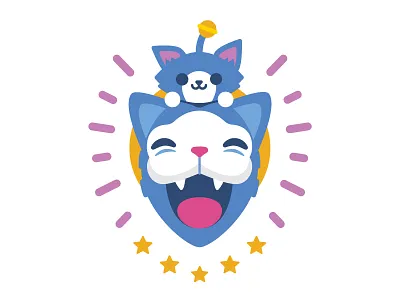 Kitty cat illustration kitty vector