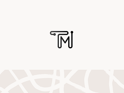 TM Logo brand illustration logo mark texture typography