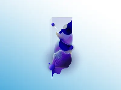 Doorway circles gradient illustration lines shapes