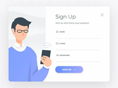 DailyUI 001 - Sign Up 001 dailyui signup