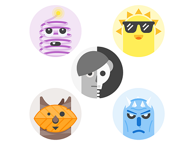 Seasonal avatars autumn avatar fall game of thrones korok leaf skull spring summer sun winter zelda