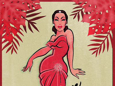 Goomba Boomba exotica illustration pinup retro vintage yma sumac