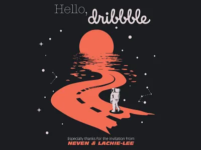 Hello dribbble astronaut cosmo lachie lee mucro neven