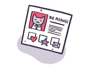 Mr Meowgi's profile experiment icon illustration user