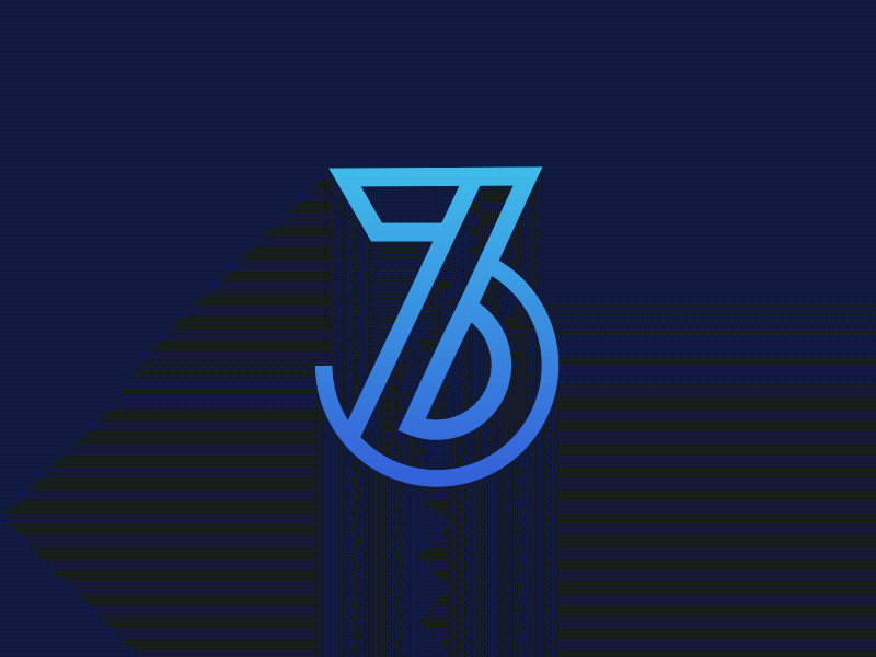 73 animation blue gif gradient lineart minimal numbers