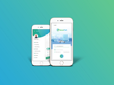 TanzaPark App app building car design parking planning ui