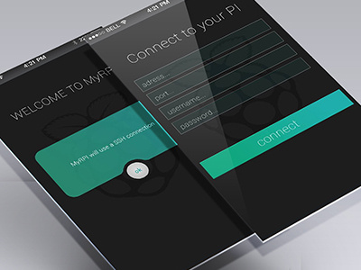 MyRPI iOS App app ios raspberry pi ui ux