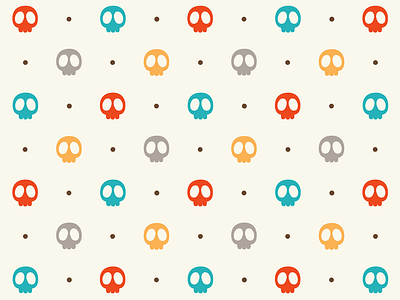 Skulls Color Pattern color colour cute design graphic illustration kawaii nice pattern skull skulls vector