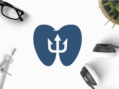 Tooth Trident buy dentisery logo luxurious luxury royal sea sell stomatologist tooth trident water