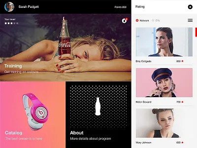 Coca Cola coca cola design desktop idea illustration mobile prototyping rating web design