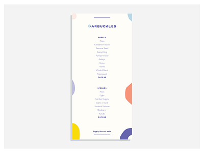 Arbuckles arbuckles bagel bakery branding color colour donut illustration logo menu shapes