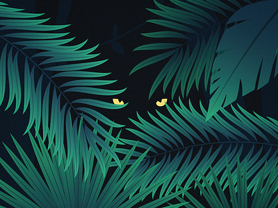 Jungle Still design illustration jungle cat