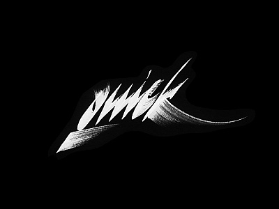Quick brow brush calligraphy fox quick