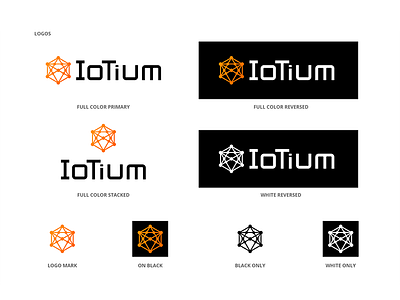 IoTium Logo Re-design assets brand branding gradient icon logo logomark redesign san serif styleguide type typography