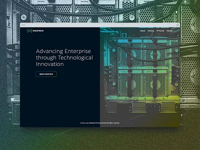 Mootech Website clean design website elegant layout modern ui web