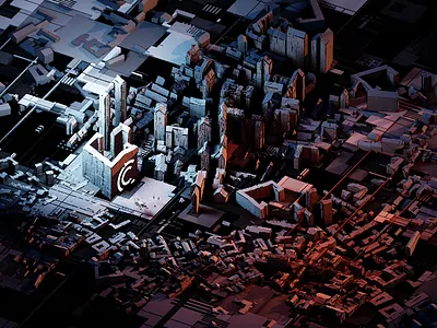 CC Signal 3d abstract c4d cg cinema4d octane render scifi