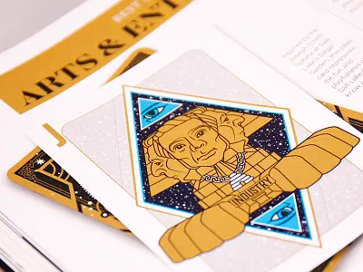 Best of the Beehive Magazine illustrations ace joker king mormon money magician occult playing cards queen