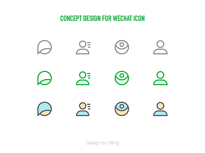 Concept Design for Wechat icon icon